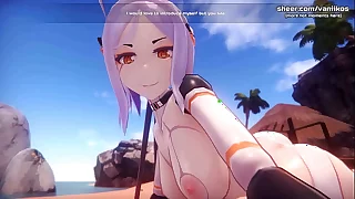 [1080p60fps]Hot anime elf teen gets a gorgeous titjob after sitting on our face fro her delicious plus microscopic pussy l My sexiest gameplay moments l Monster Girl Cay