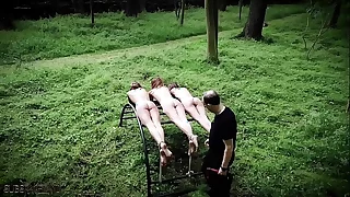 Twosome teen slaves castigation and mortified in rough bdsm