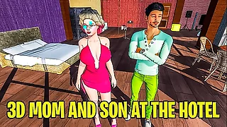 3D stepMom And stepSon In advance Hotel Room